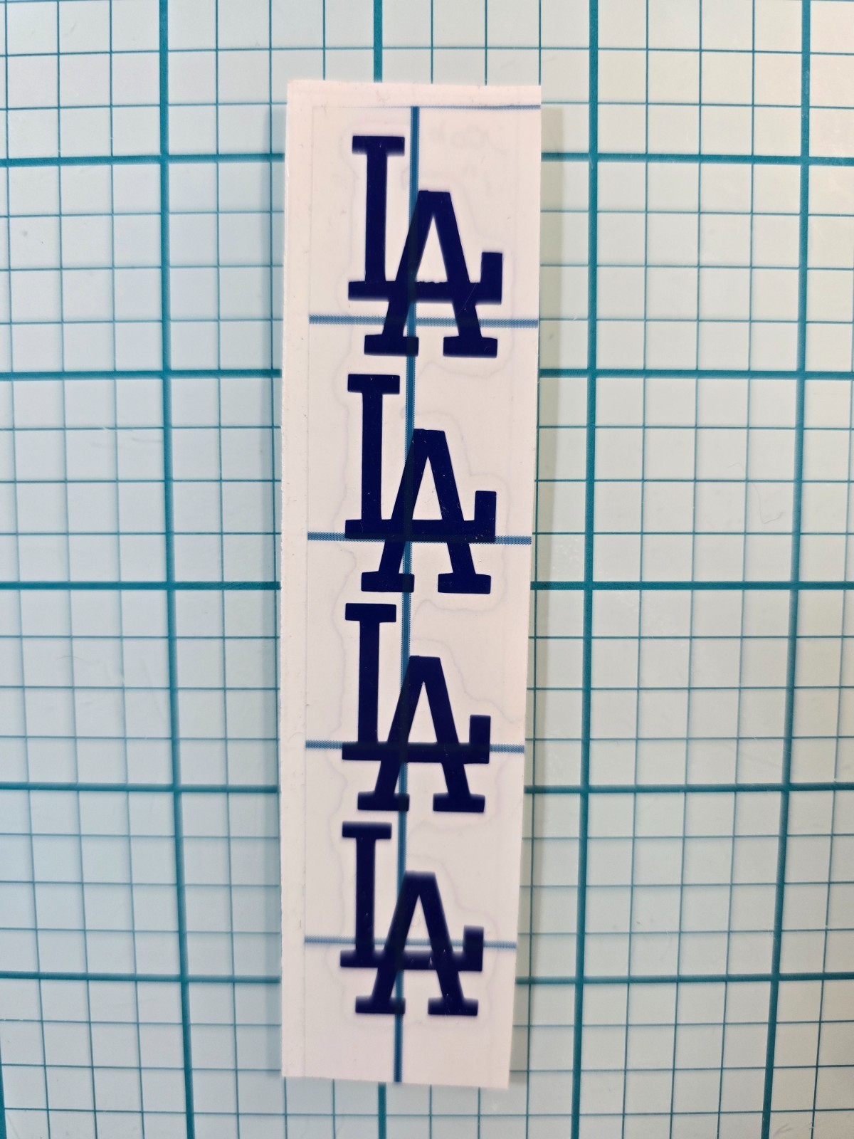 4 LA Dodgers LA 1" Logo Vinyl Decal Windows Cars Trucks Laptops Starbucks Cup