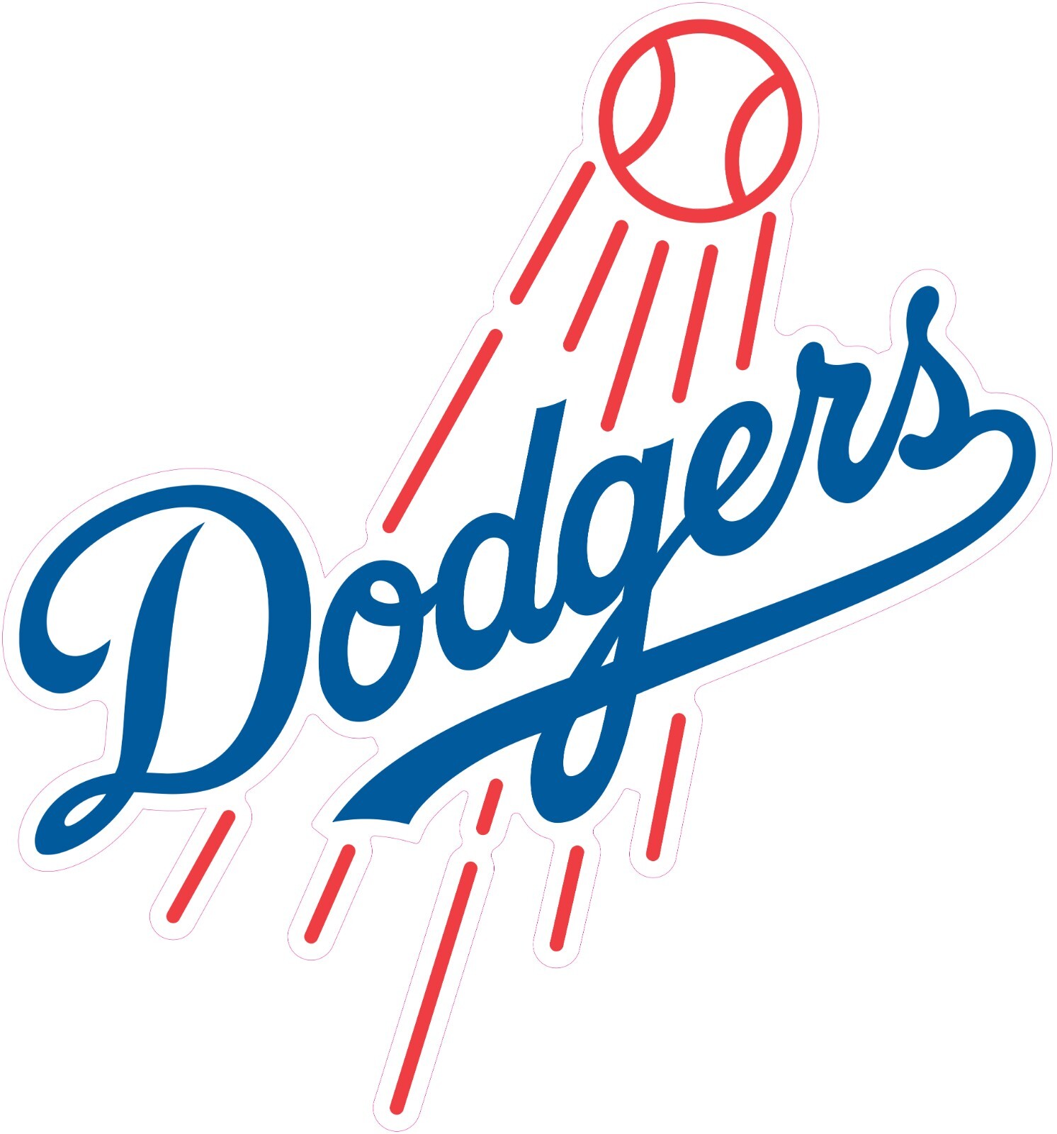Los Angeles Dodgers Baseball Vinyl Decal Sticker Car Truck Bumper Tumbler Mug