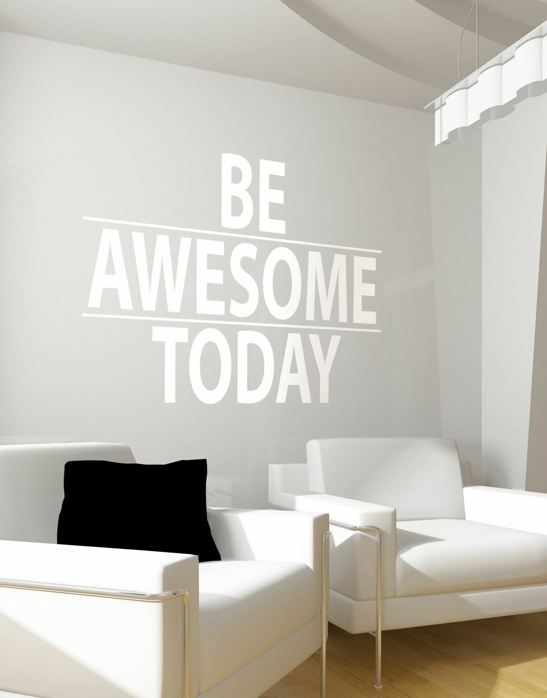 Be Awesome Today Motivational Quote Wall Decal Sticker by Stickerbrand #6013