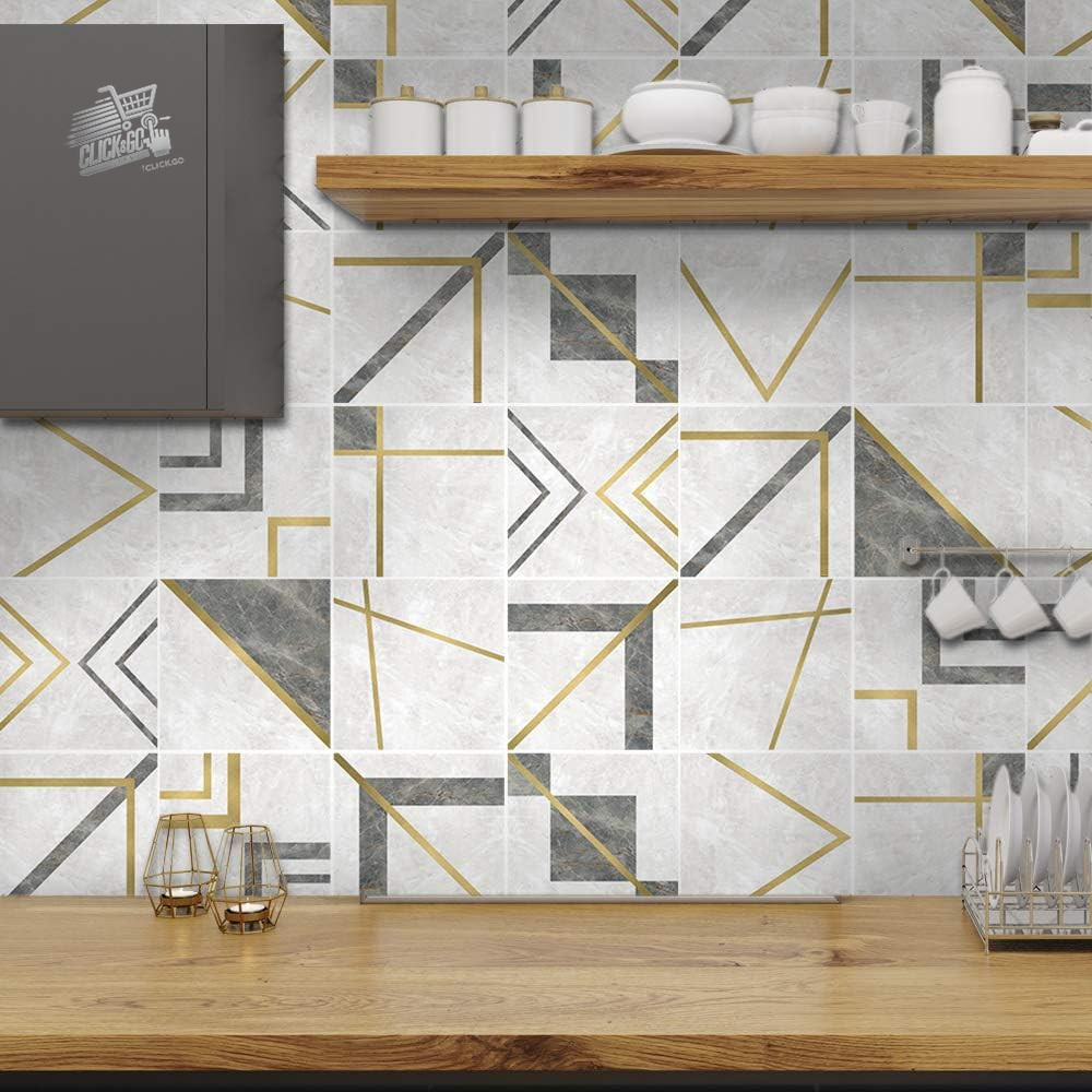 Adhesive mosaic 20×20 for walls and floors in green and yellow