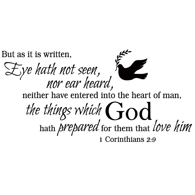 Christian Wall Stickers Corinthians 2;9 Bible Verses God Admonitions Religious