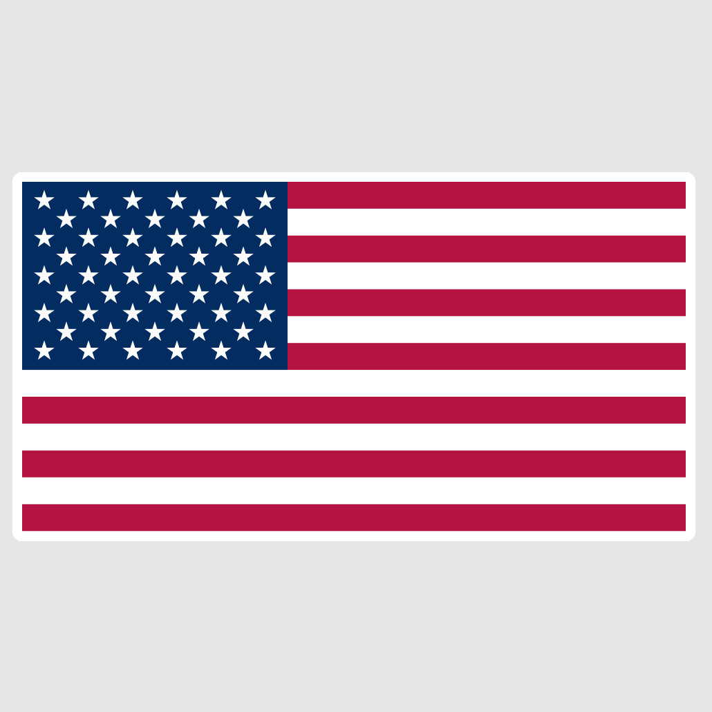 American Flag Sticker USA Flag Decal Patriotic Vinyl Car Truck Laptop Window