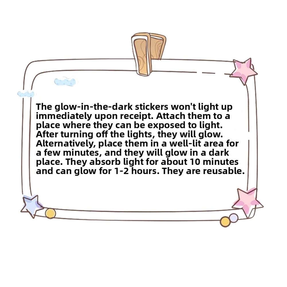 Reusable Glow in the Dark PET Decal 20 x 13 cm Bathroom Toilet Door Sticker