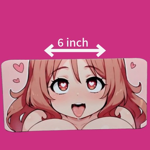 Anime Waifu Glossy Vinyl Decal 6 Inch Waterproof Sticker