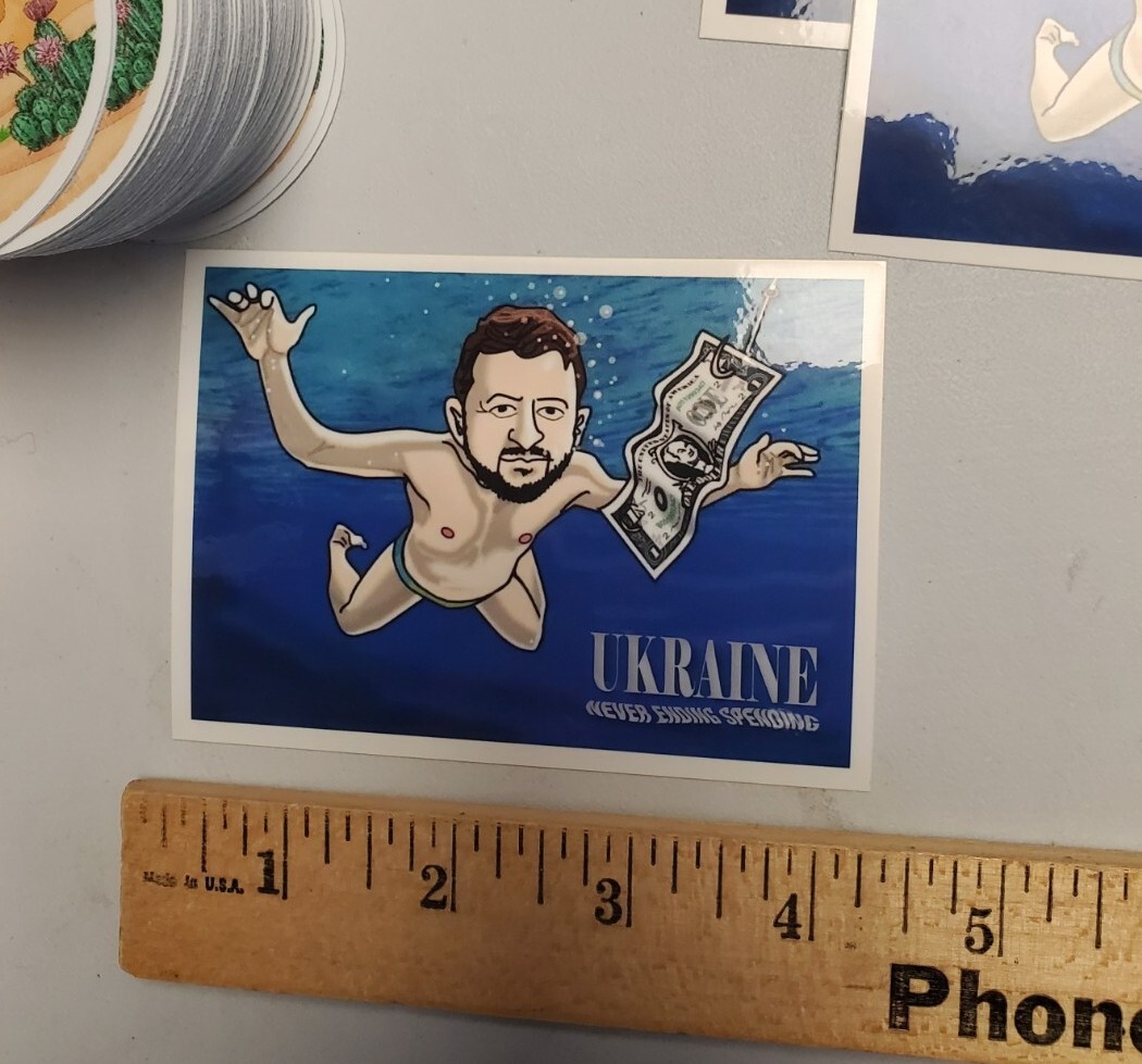 VLADIMIR ZELINSKI STICKERS ANTI WAR SAVE UKRAINE 🇺🇦
