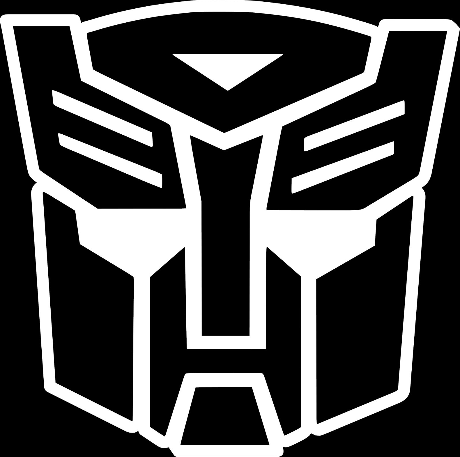 Outlined Transformers Autobot Decal Vinyl Sticker laptop helmet window wall door
