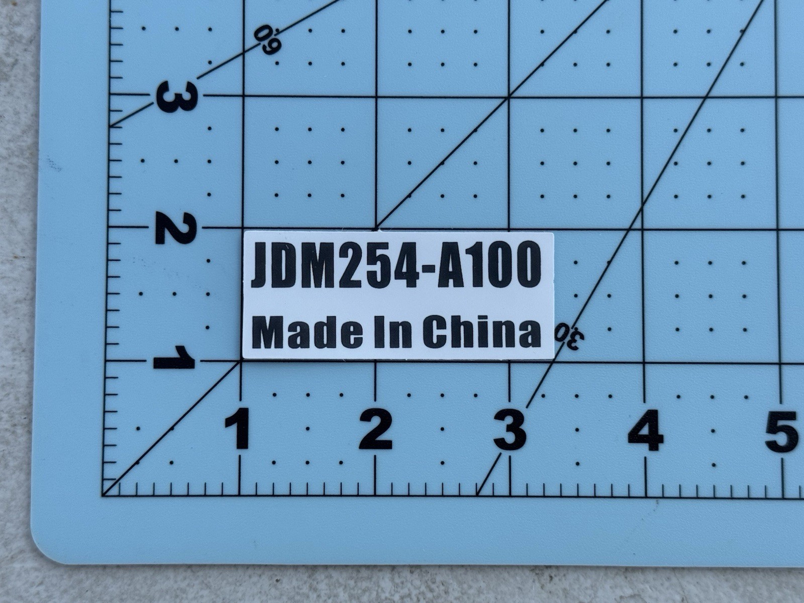JDM254-A100 Made In China Sticker