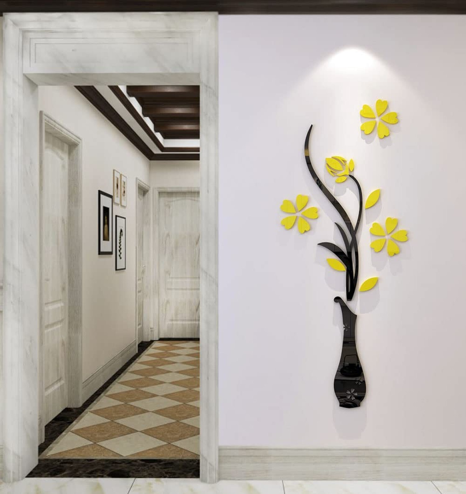 3D Vase Wall Murals for Living Room Bedroom Sofa Backdrop Tv Wall Background,…