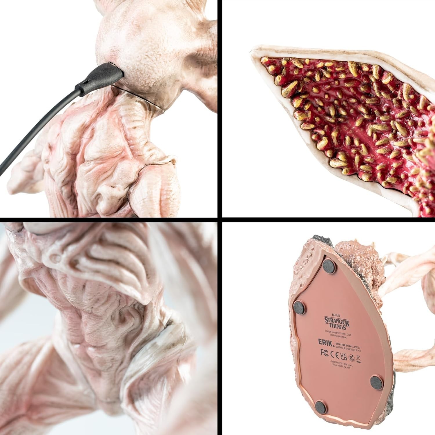 Stranger Things Collector's Light – Demogorgon Figure – USB & Battery Powered Ro