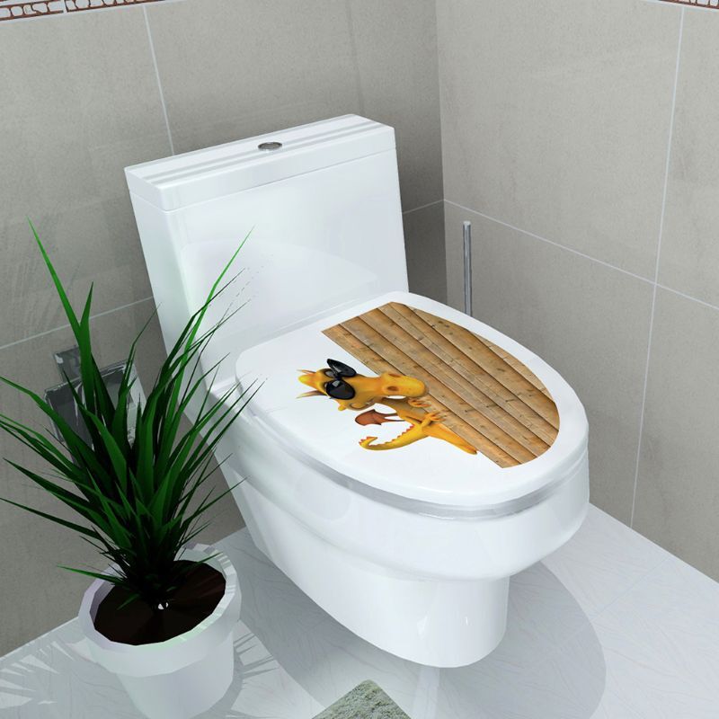 New Simplicity for Toilet for Seat Wall Sticker Art Bathroom Decals