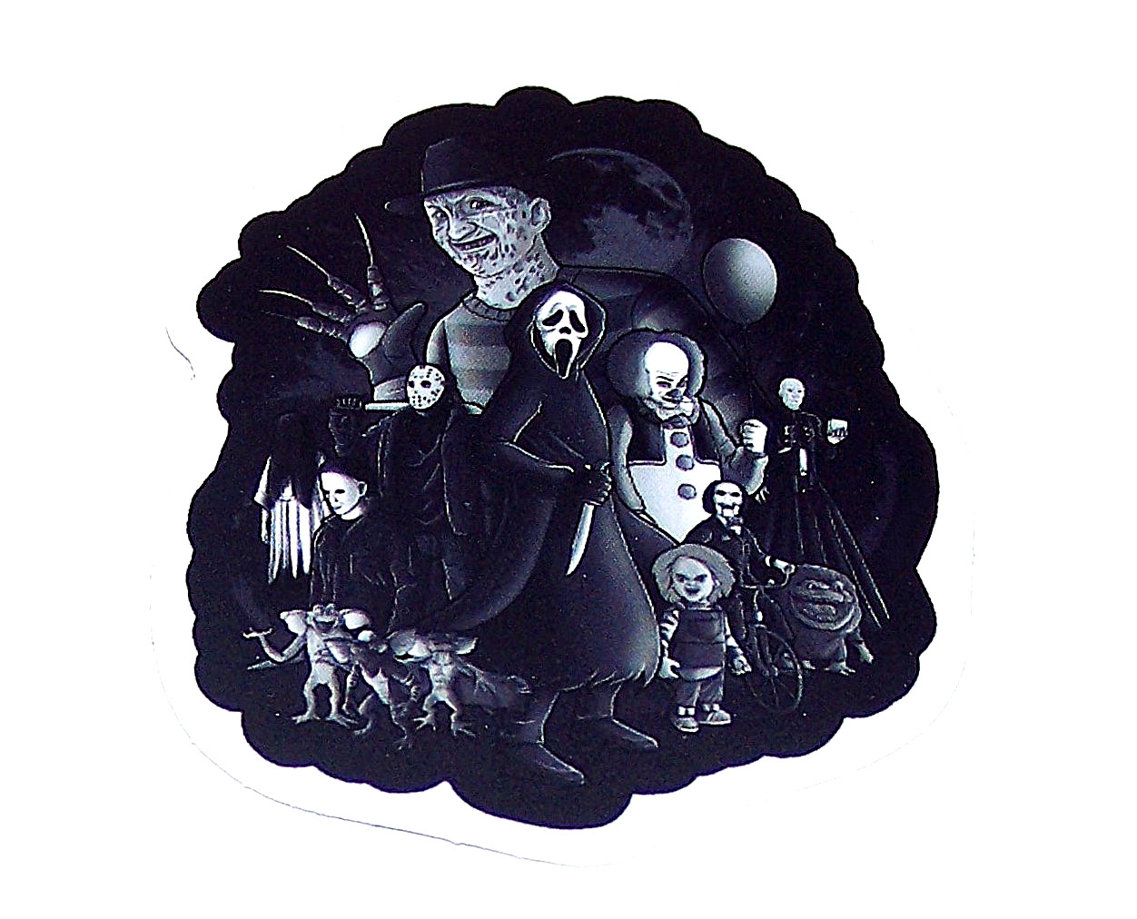 CLASSIC MONSTERS Cut Sticker Decal Movie Horror Film Freddy Michael Myers Jason