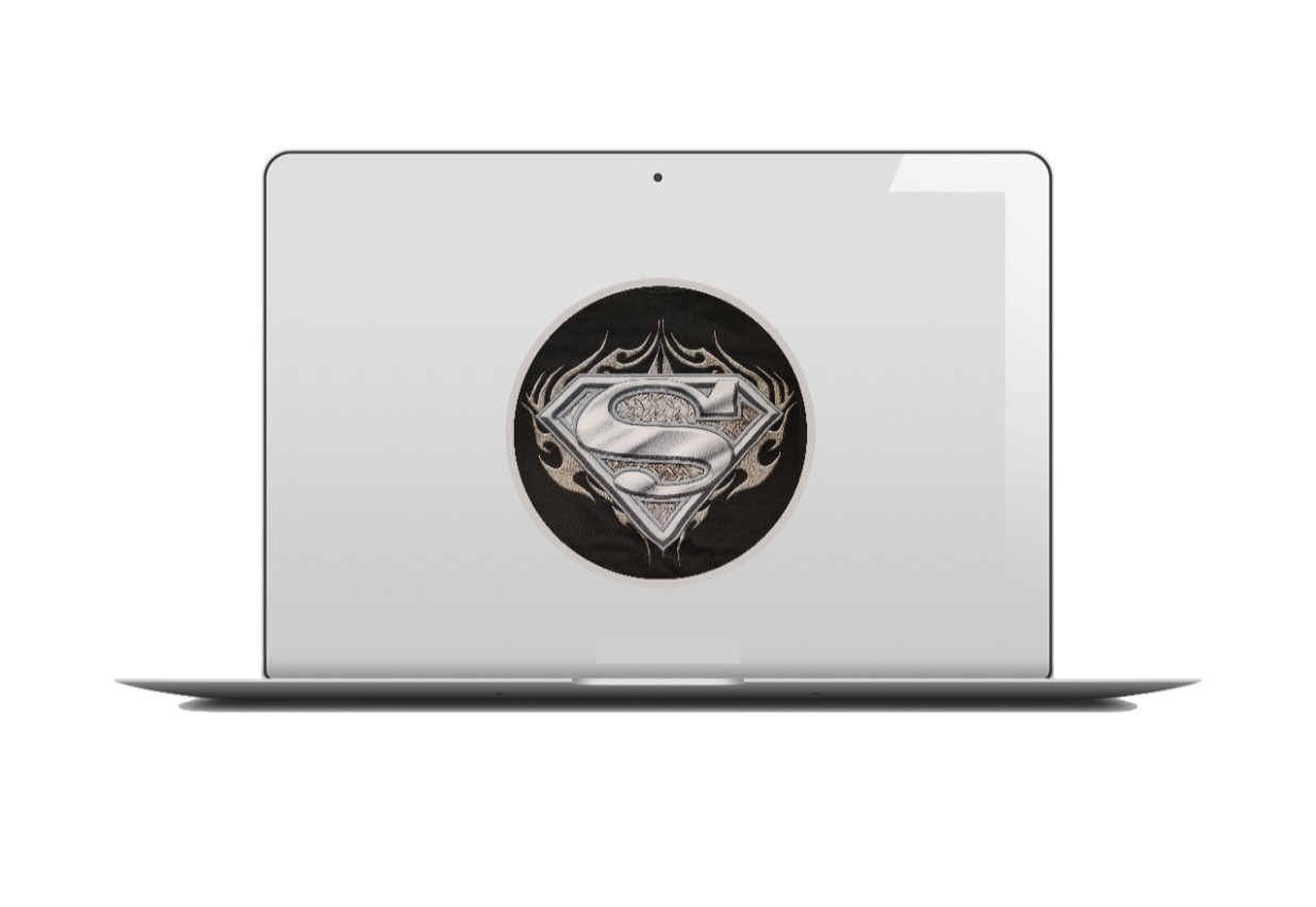 Superman (Pewter Logo) 4" Vinyl Decal Handmade Vehicle Cooler Laptop Decor 26