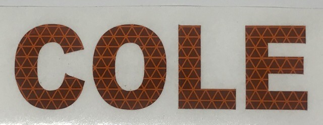 Orafol/Reflexite V92 Reflective DAYBRITE Vinyl Letters Custom Cut