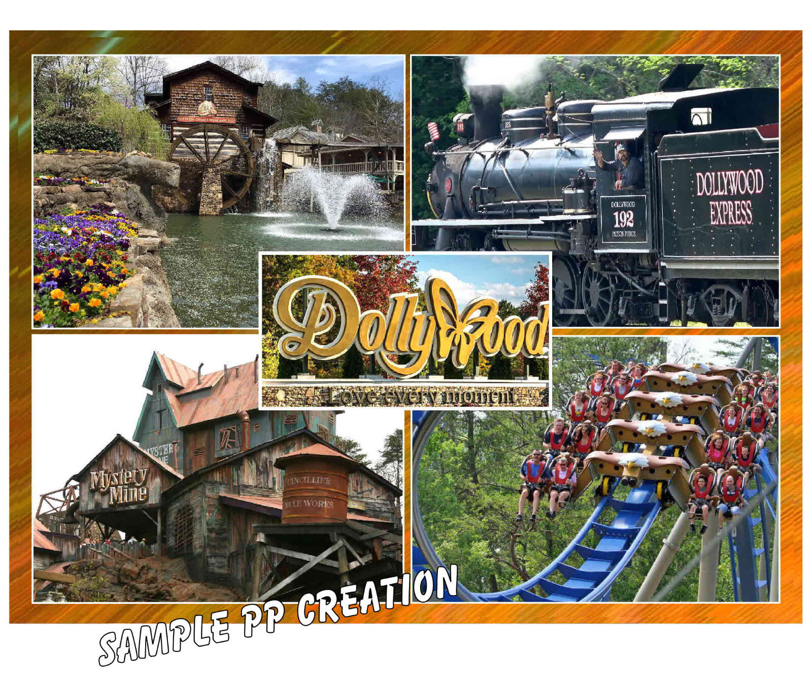 DOLLYWOOD photo fridge MAGNET 4 X 3 inches TRAVEL