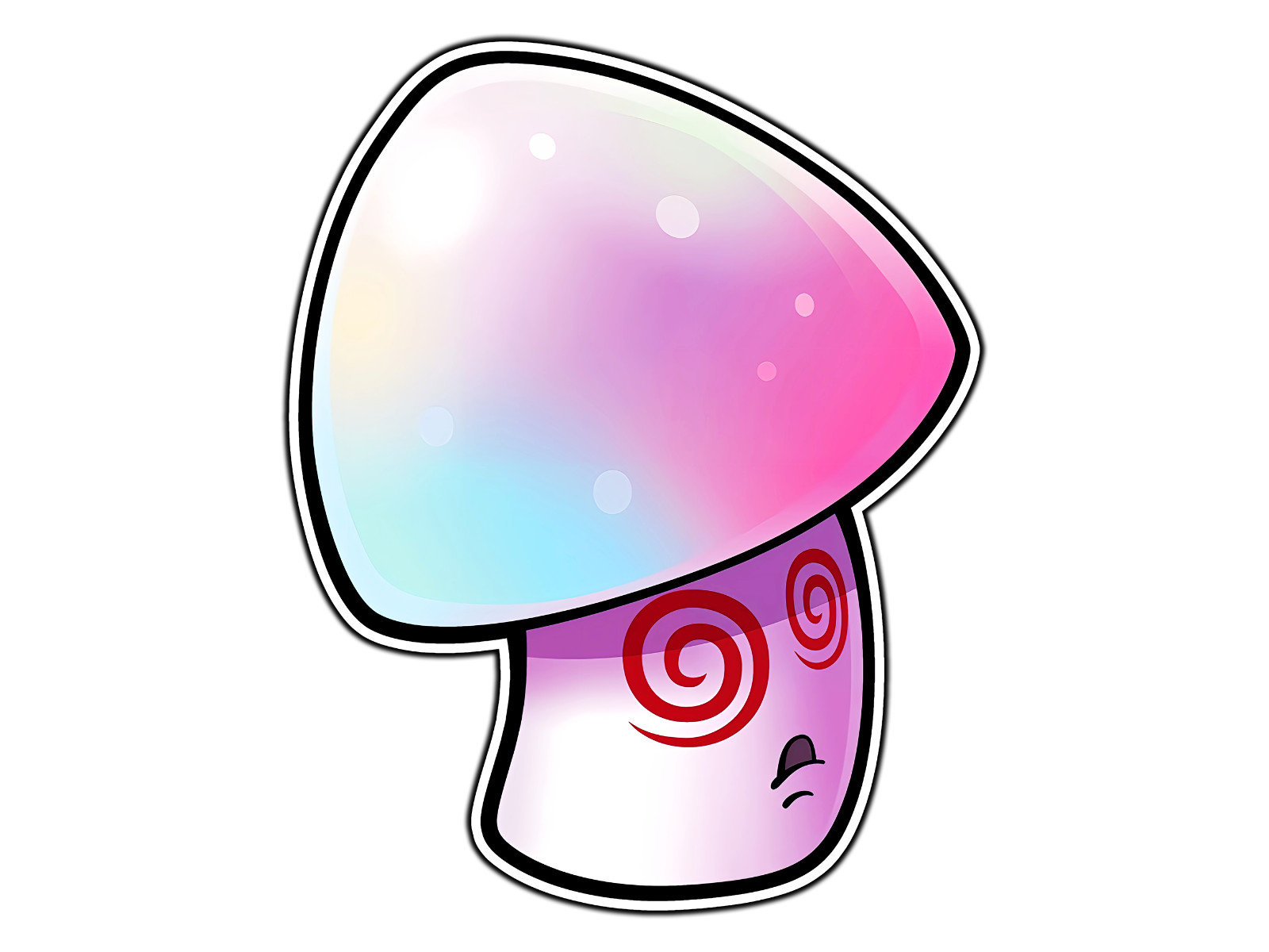 Hypno Shroom Plants Zombies Sticker Waterproof Vinyl Decal Die-Cut Car Laptop