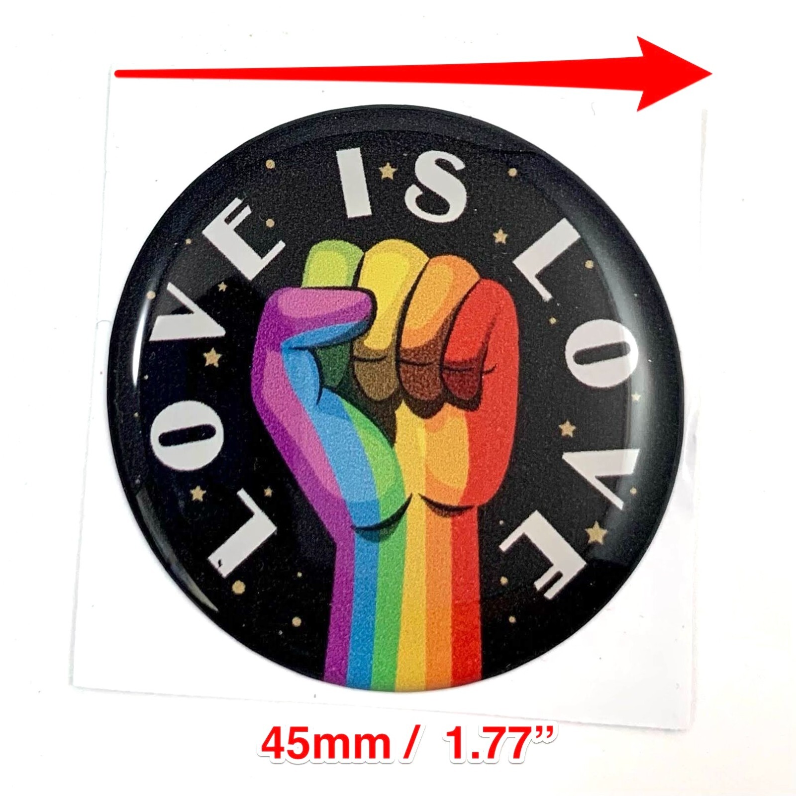 Epoxy resin dome 3d gel sticker Adhesive Crystal LGBT