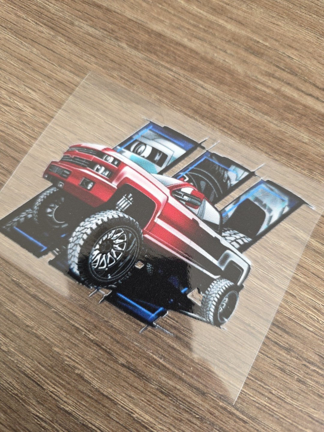 Heavy Duty Truck UV DTF Decal Sticker Waterproof Raised High Quality 4in