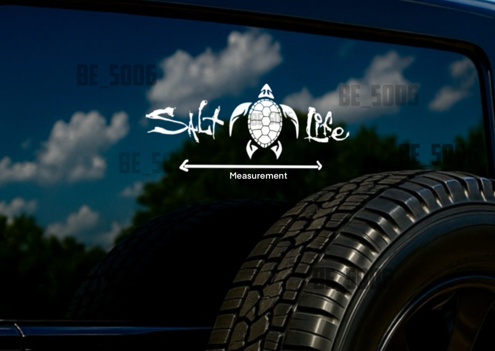 Salt Life Turtle Vinyl Decal Sticker – Beach Ocean Sea Life Car Window