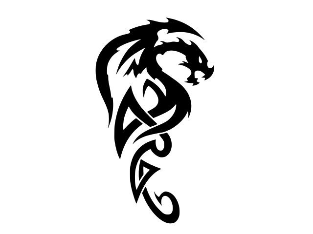 TRIBAL DRAGON Vinyl Decal Car Wall Window Truck Sticker CHOOSE SIZE COLOR