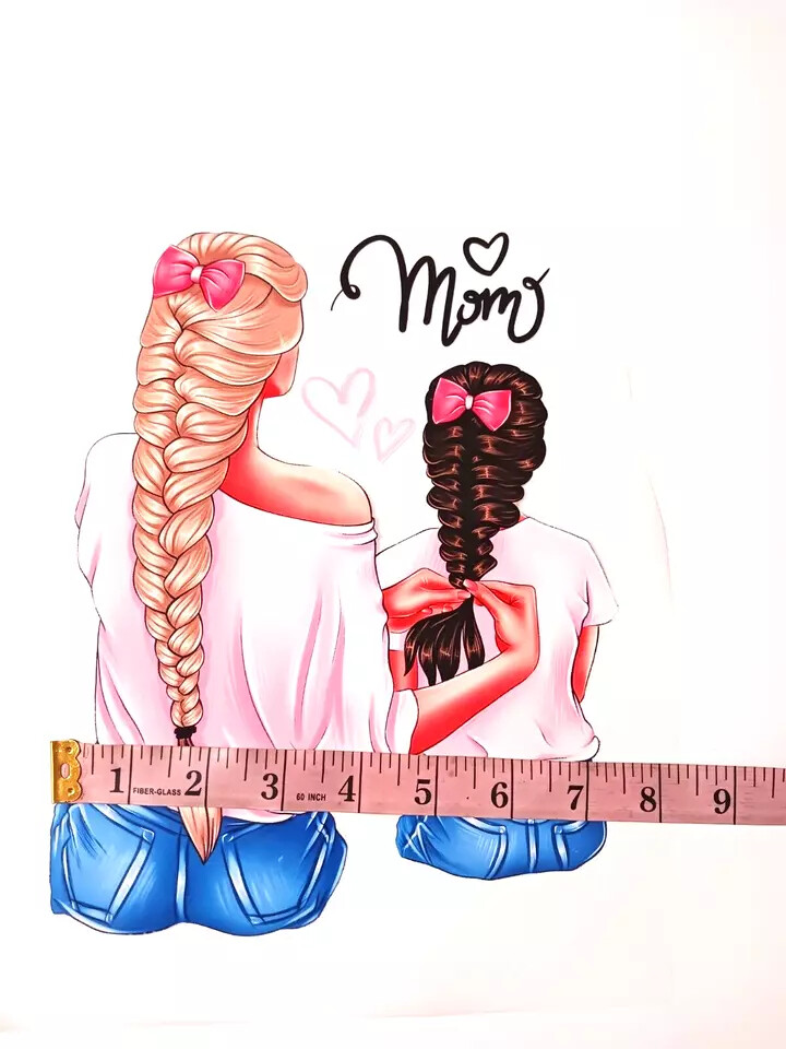 Supper Mom Sublimations Iron Stickers For T-shirt Hoodies Jackets (3 Pack)
