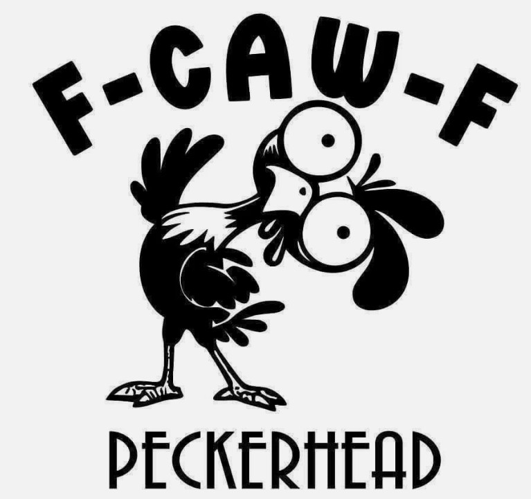 F-caw-f Peckerhead Cute Funny Vinyl Decal Die Cut