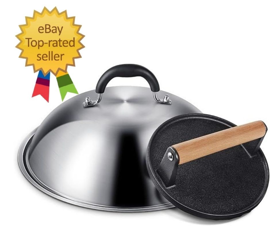 Griddle Accessories for Blackstone, Commercial Grade 12 Inch Heavy Duty Round Me