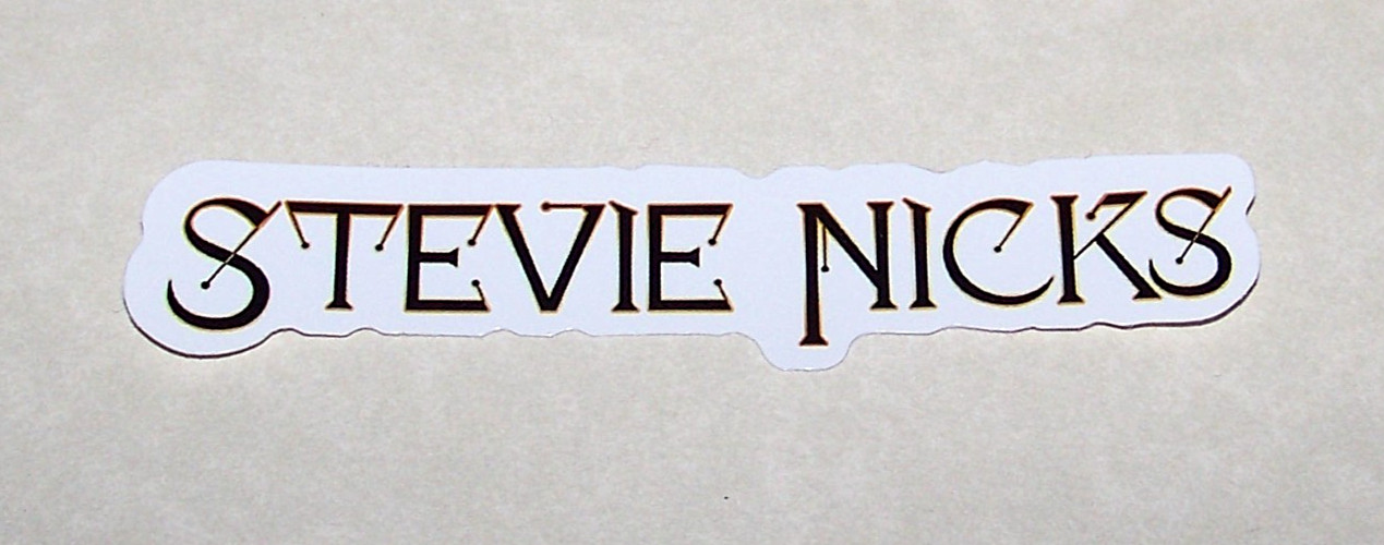 STEVIE NICKS – Logo Cut Sticker Decal Band Music Fleetwood Mac – Stevie Nicks