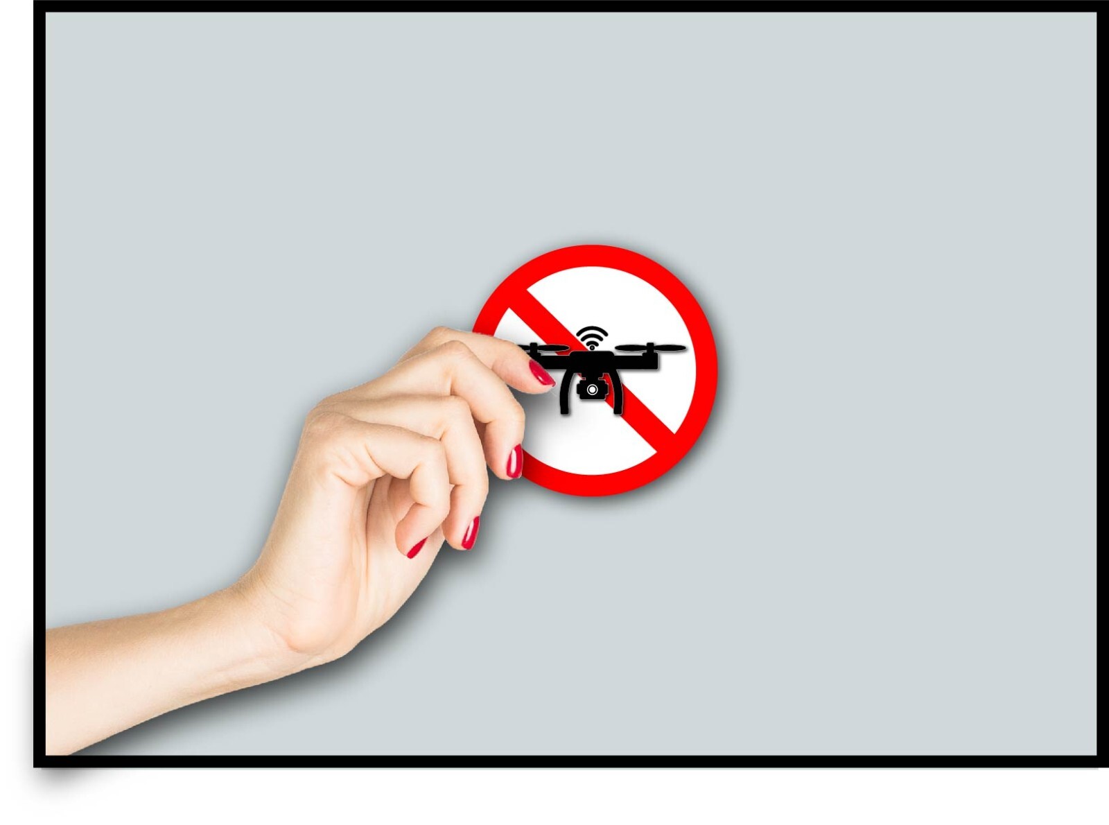 No Drone Decal Sticker Spies Drones Citizen Privacy Zone Dont Spy Anti-Drone USA