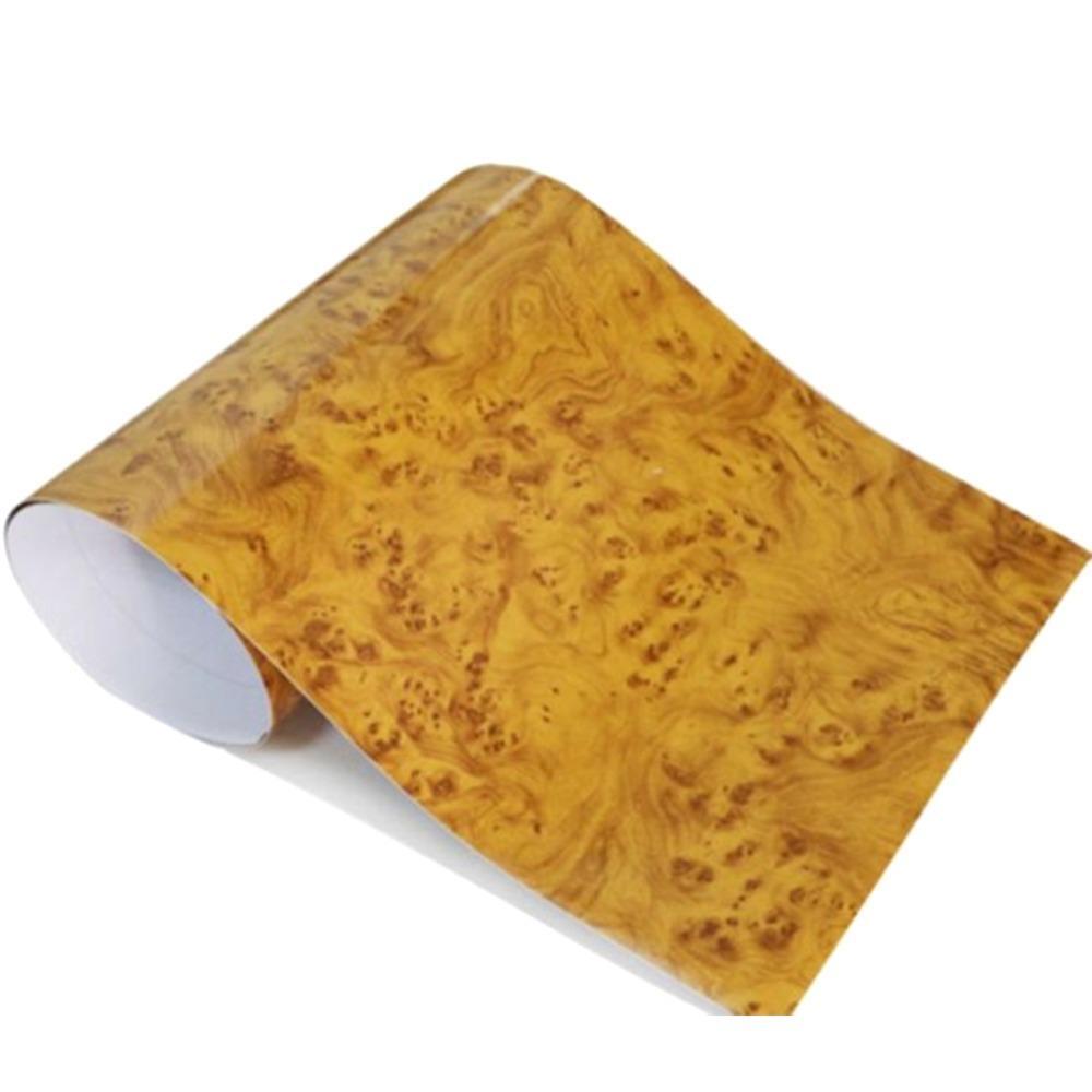 High Gloss Wood Grain Vinyl for Car Interior Furniture Countertop Wrap Sticker
