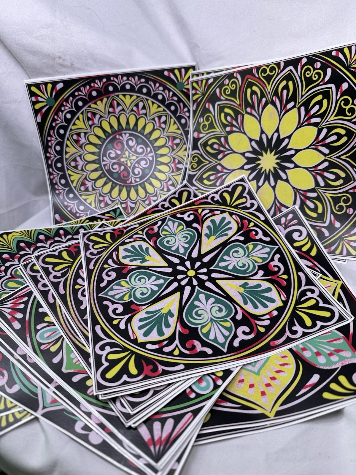 24pcs 8×8 inch Floral tile self-adhesive wall sticker Kitchen wall sticker