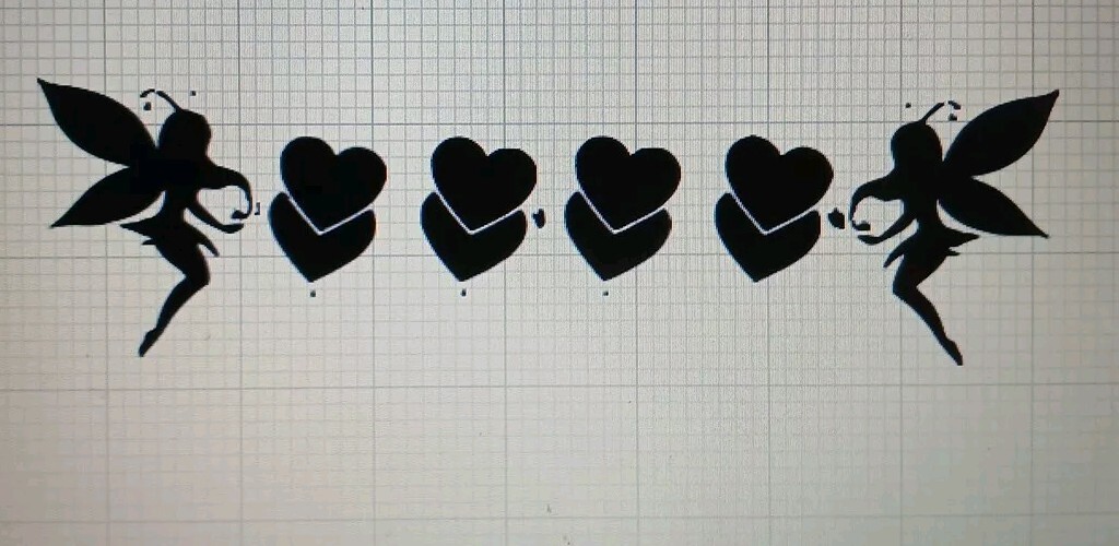 Fairies And Hearts Decal