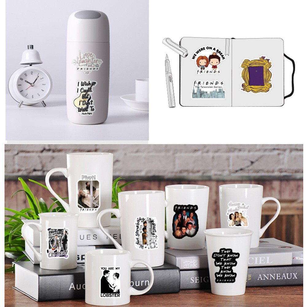 100Pcs TV series Friends Cartoon Sticker for Adults Teens Girls Water Bottles