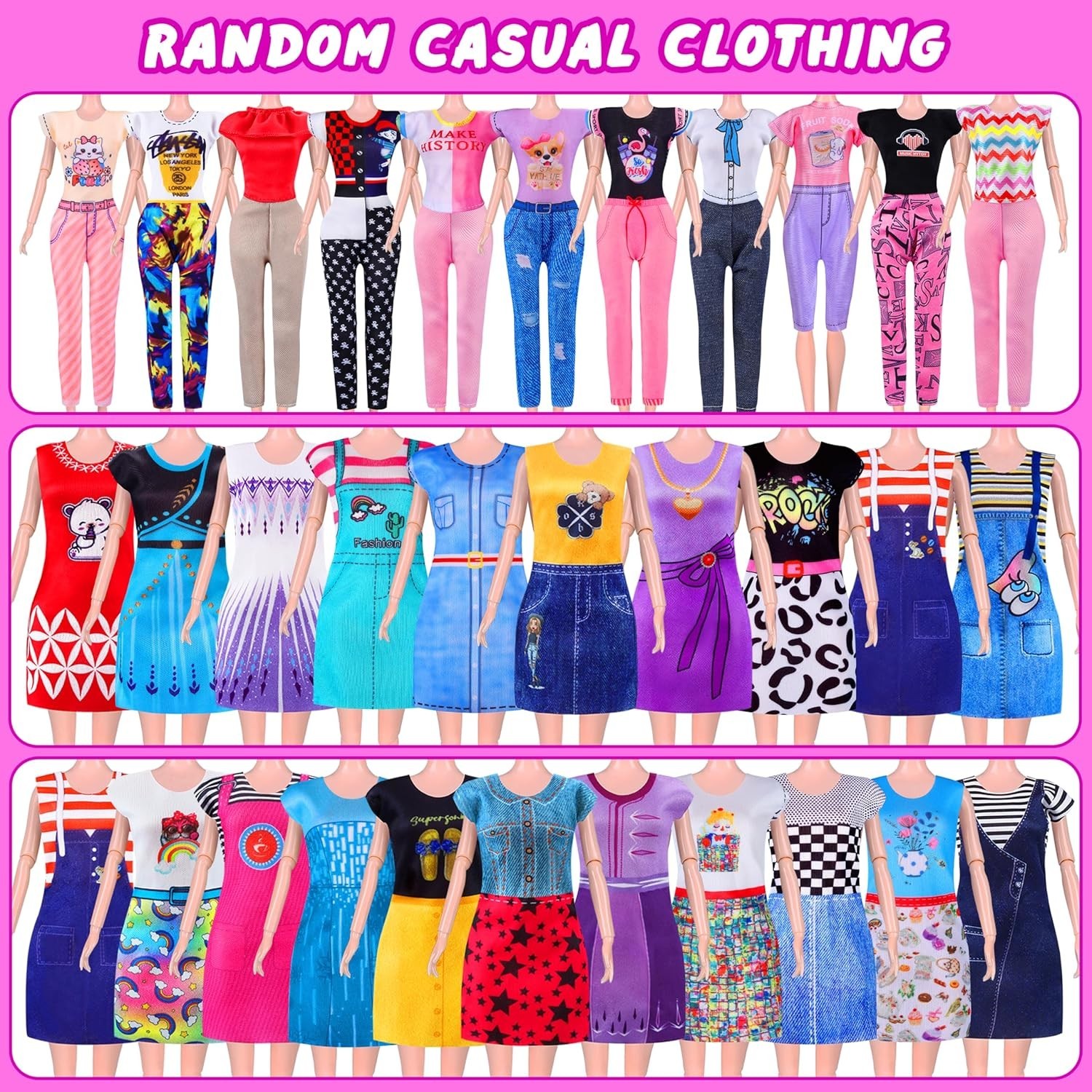 342 Pcs Doll Clothes and Accessories with Doll, Princess Gowns, Fashion Dresses,