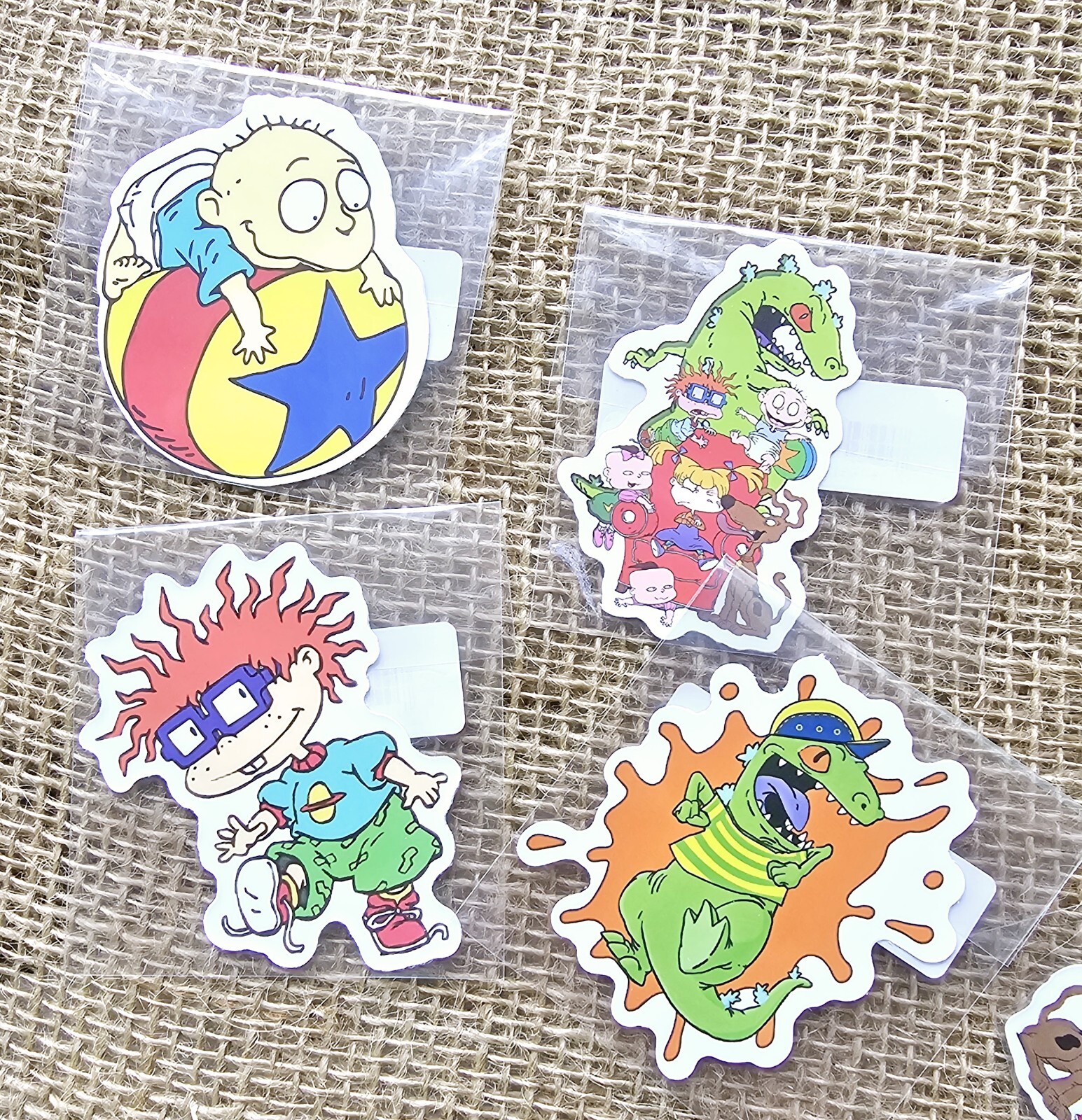 1990s Rugrats Cartoon Characters Waterproof Stickers 2"+, 40 Pieces