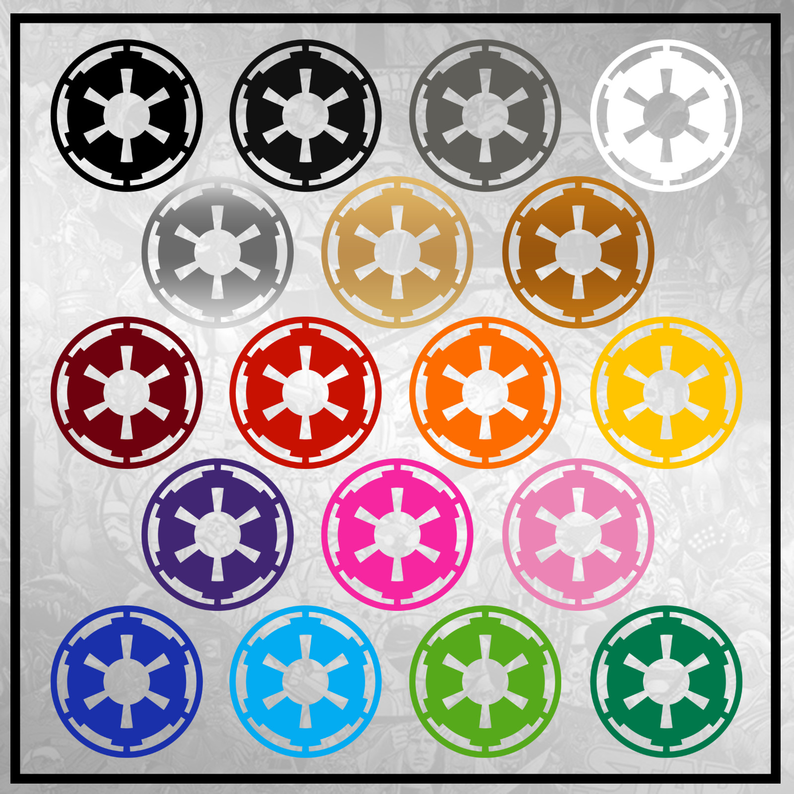 Star Wars Empire Decal – 18 Colors & Multiple Sizes