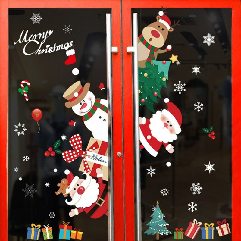 Christmas Snowflake Window Sticker Christmas Wall Stickers Room Wall New