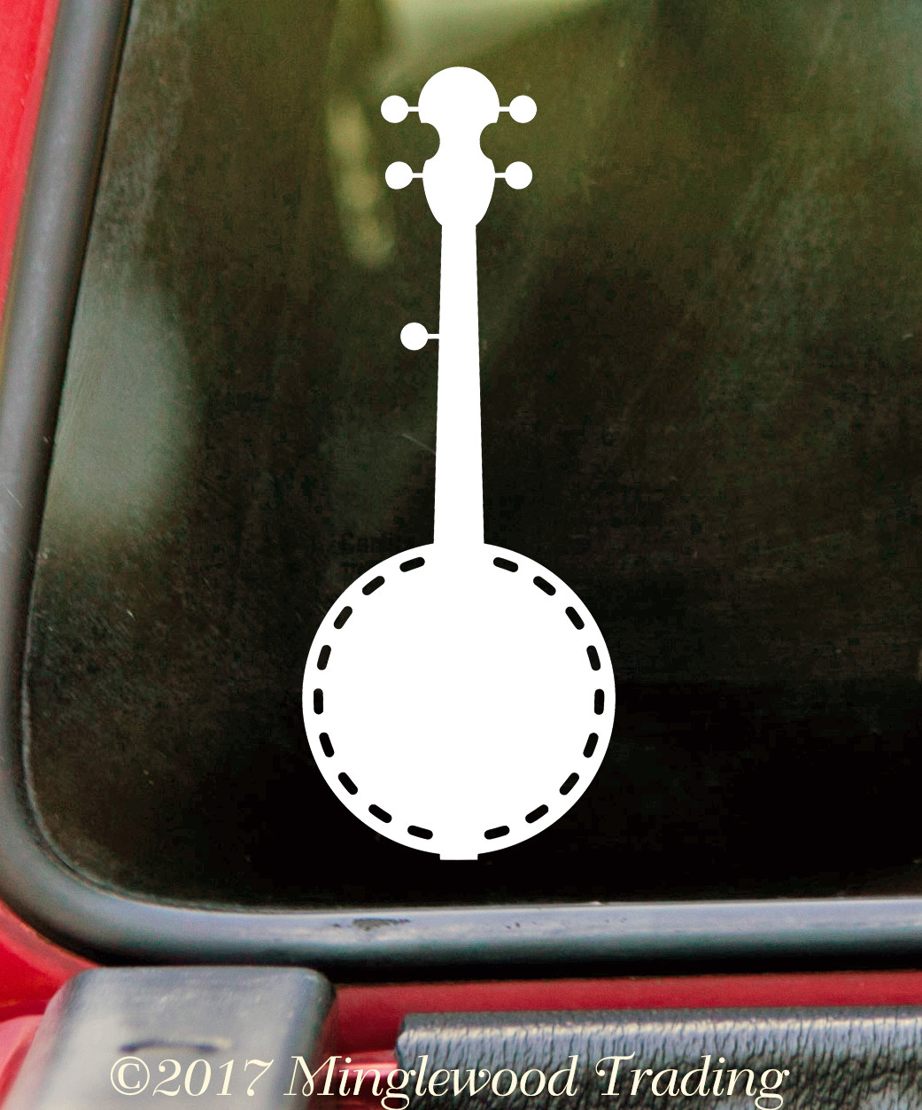 BANJO – Vinyl Decal Sticker – Bluegrass Country Music Picking