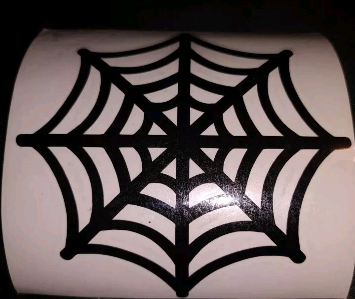 Halloween Spider Web Vinyl Decal Sticker Car Window Wall Laptop 4"x 4"