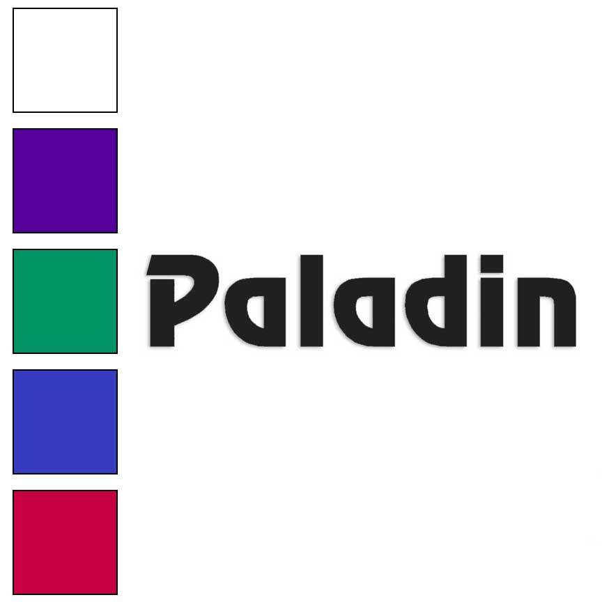 Paladin Gamer MMO RPG, Vinyl Decal Sticker, Multiple Colors & Sizes #1893