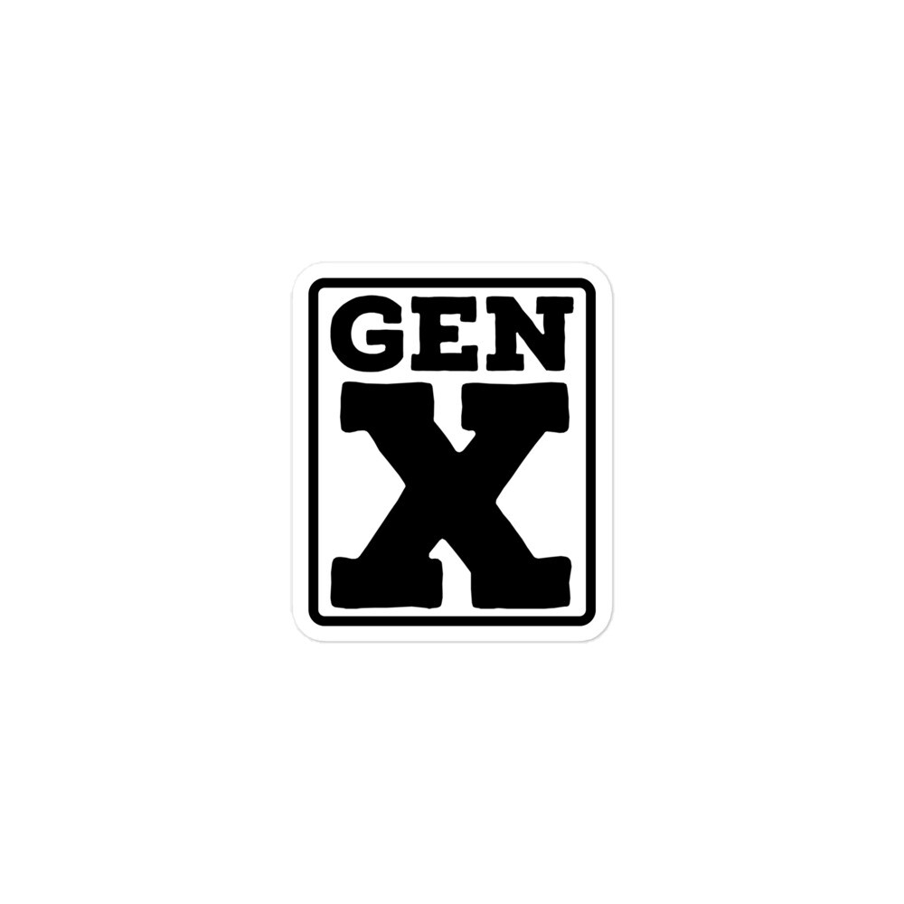 GEN X Bold Attitude Vinyl Sticker