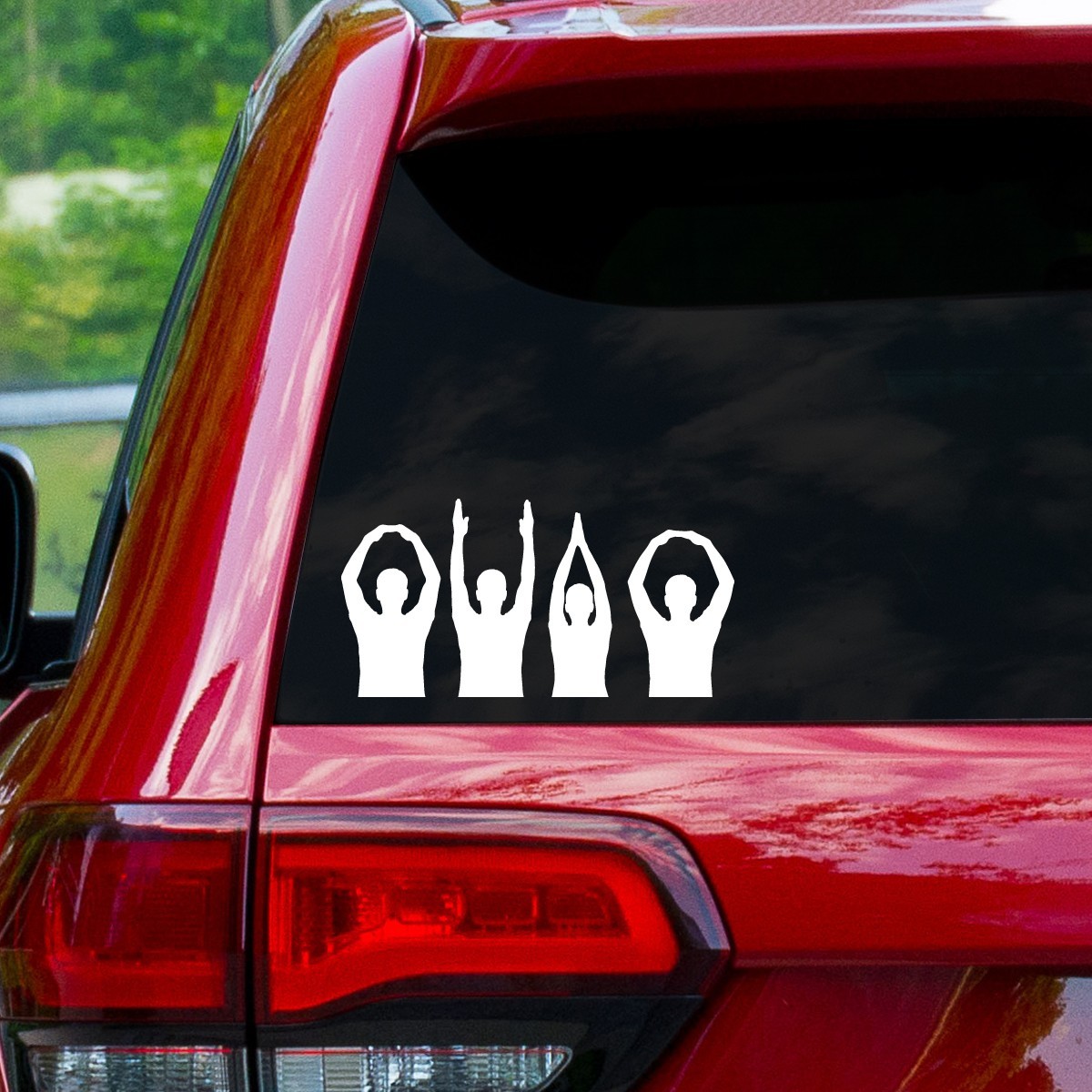 OHIO Arms Silhouette 6" Wide Decal Window, Laptop Sticker 28 Different Colors!