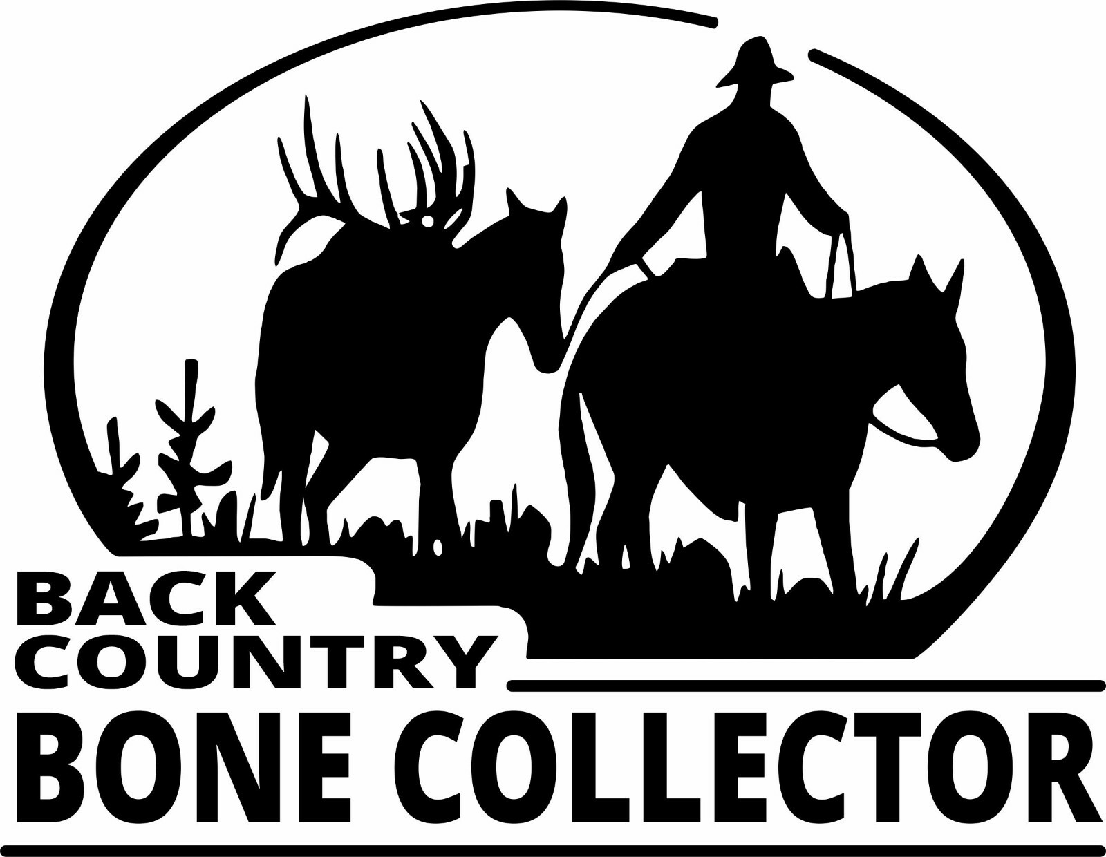 Country Bone Collector Horse Deer Hunt Car Truck Window Wall Vinyl Decal Sticker