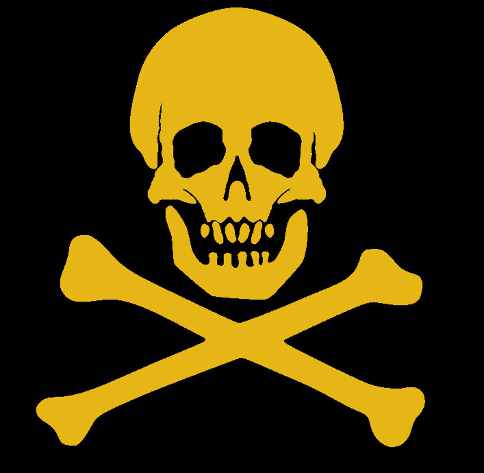 SKULL AND CROSSBONES, PIRATE Decal Stickers for Cars, Windows, Laptops, Tablets.