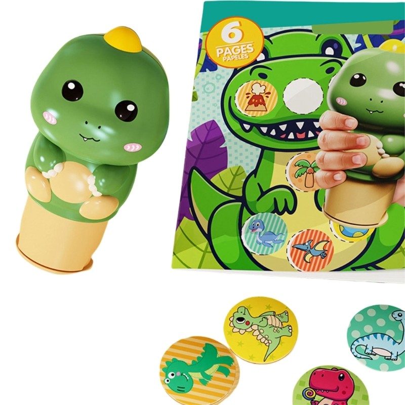 Colorful Cartoon Stickers Toddlers Fine Motor Skill Stamp Stickers Activity Book