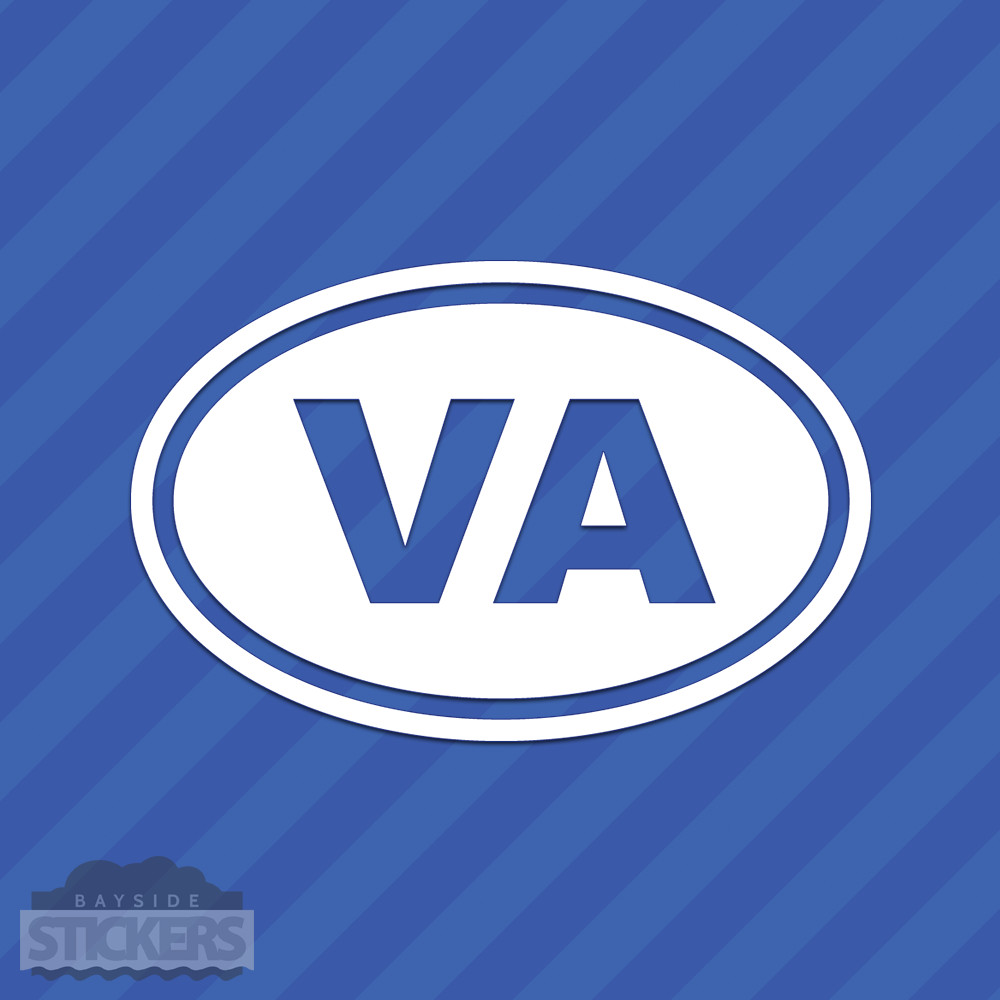 Virginia VA Oval Vinyl Decal Sticker