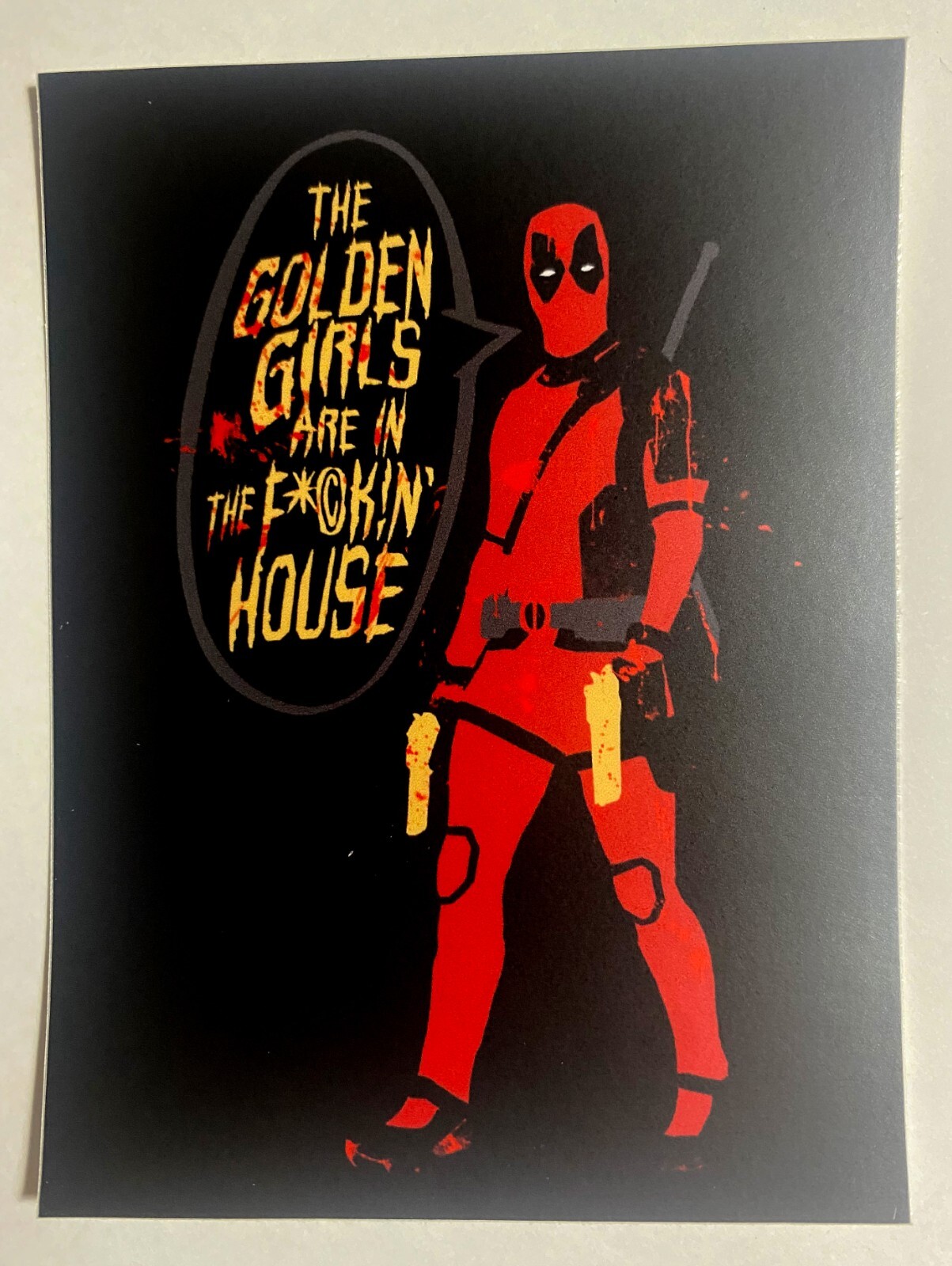 4" x 3" Deadpool "GOLDEN GIRLS" Vinyl Matte Sticker DEADPOOL & WOLVERINE