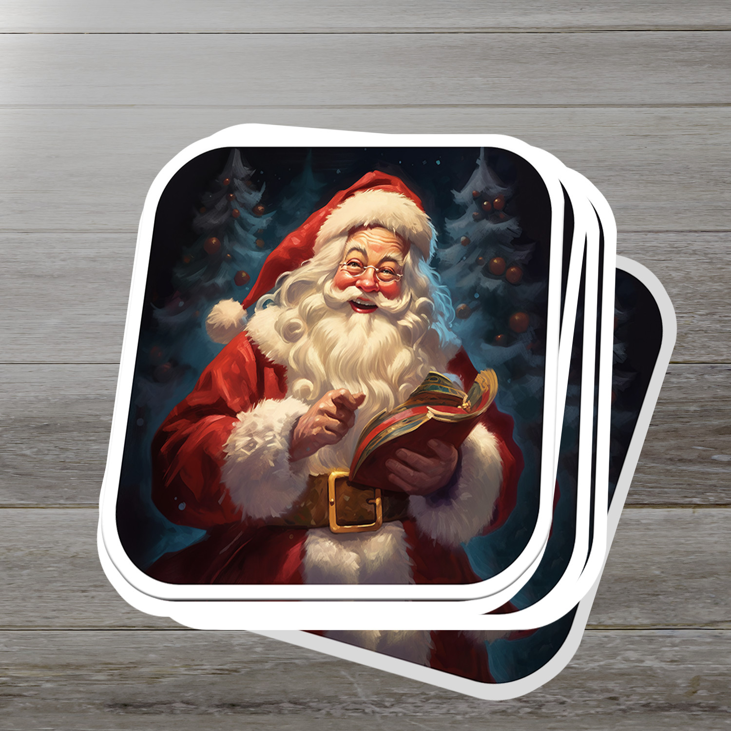 Santa Claus Vinyl Sticker – Bring the Magic of Christmas Anywhere