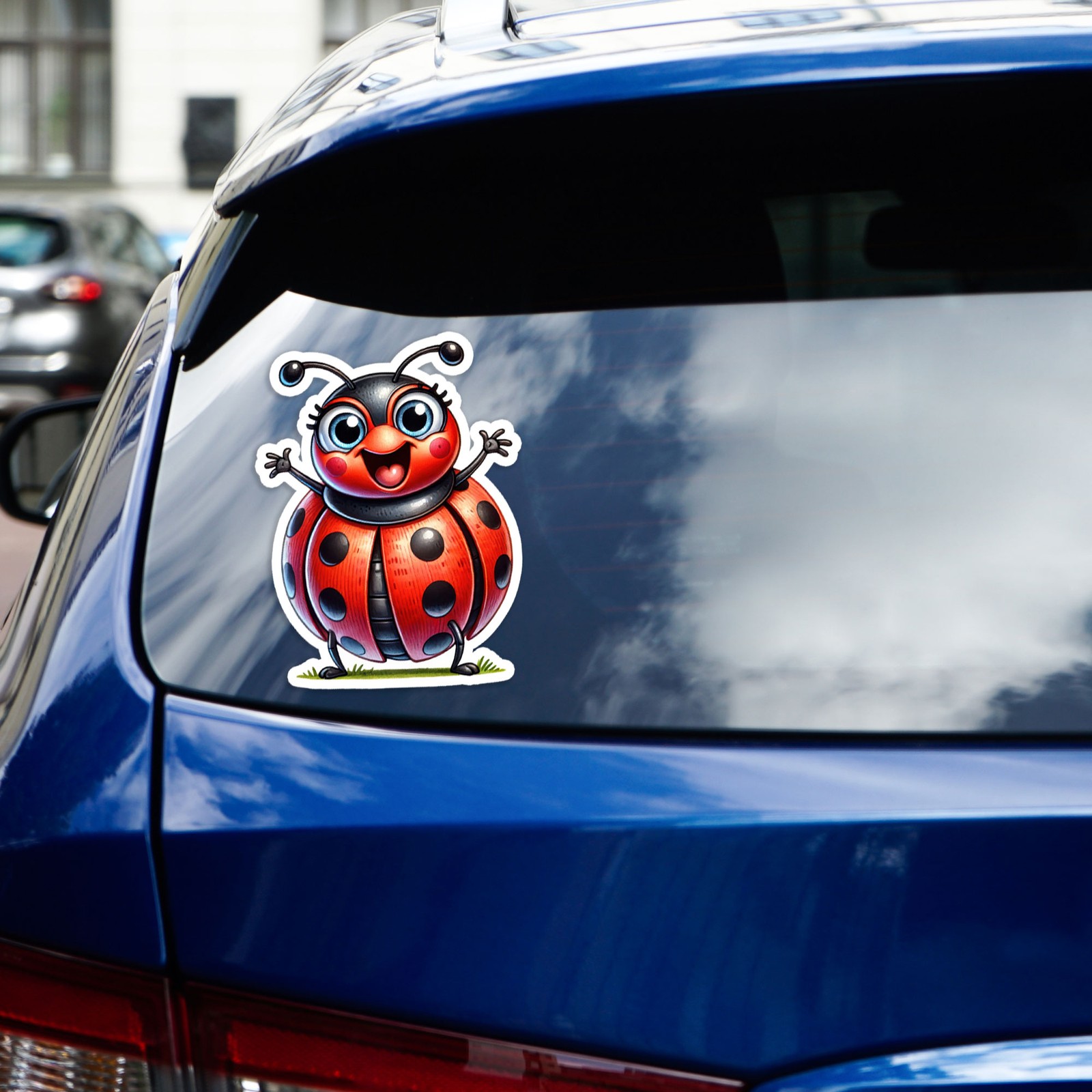 Funny Ladybug – Vinyl Decal Sticker – Car Window Laptop – #531