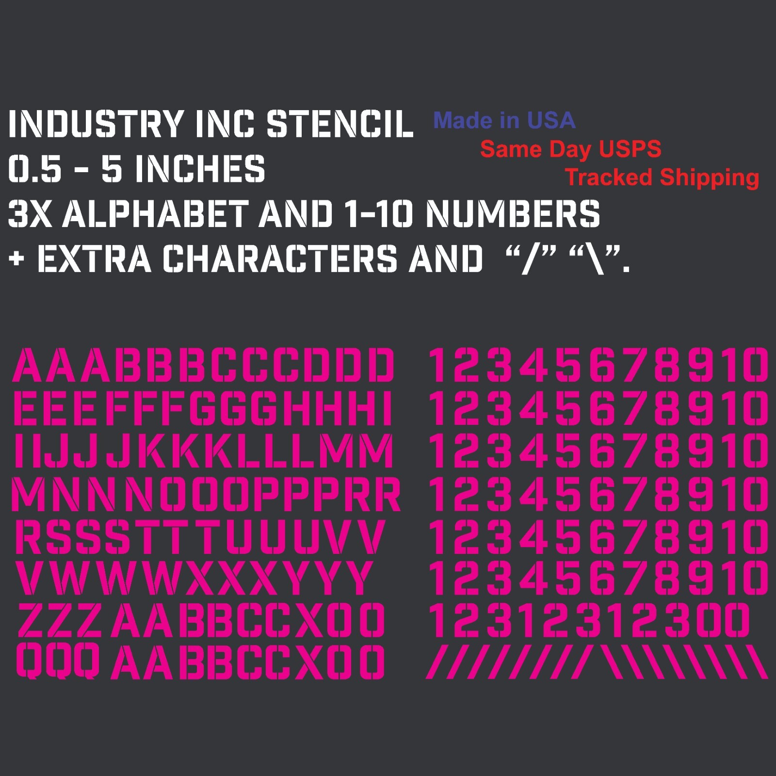 3X Alphabet & 1-10 Vinyl Decal Numbers – Mailbox, Wall, Address, Locker Stickers