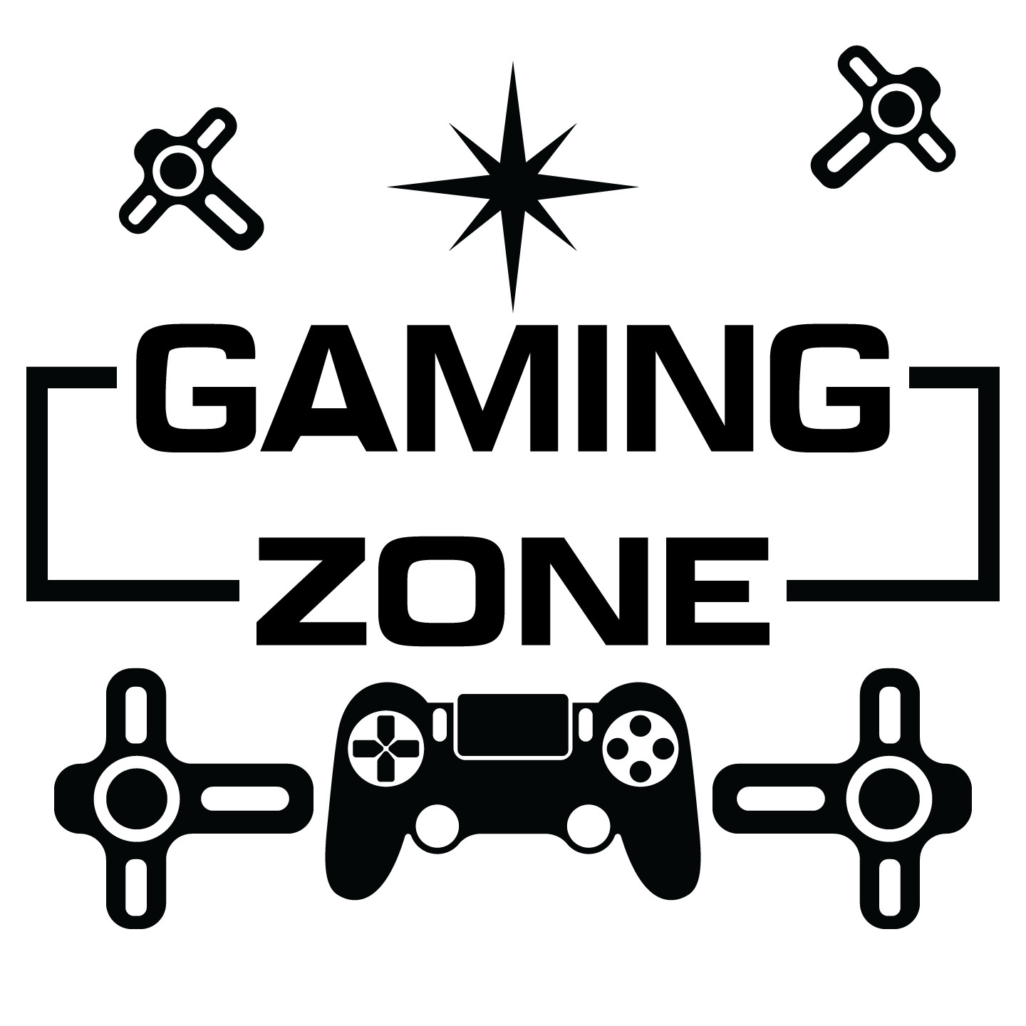 Living Room Gaming Zone Quotes Decor Vinyl Home Bedroom Wall Decal Sticker 18×20